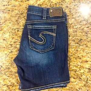 Silver “Suki” shorts size 30